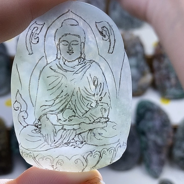 未镶嵌挂件翡翠天然翡翠玉石