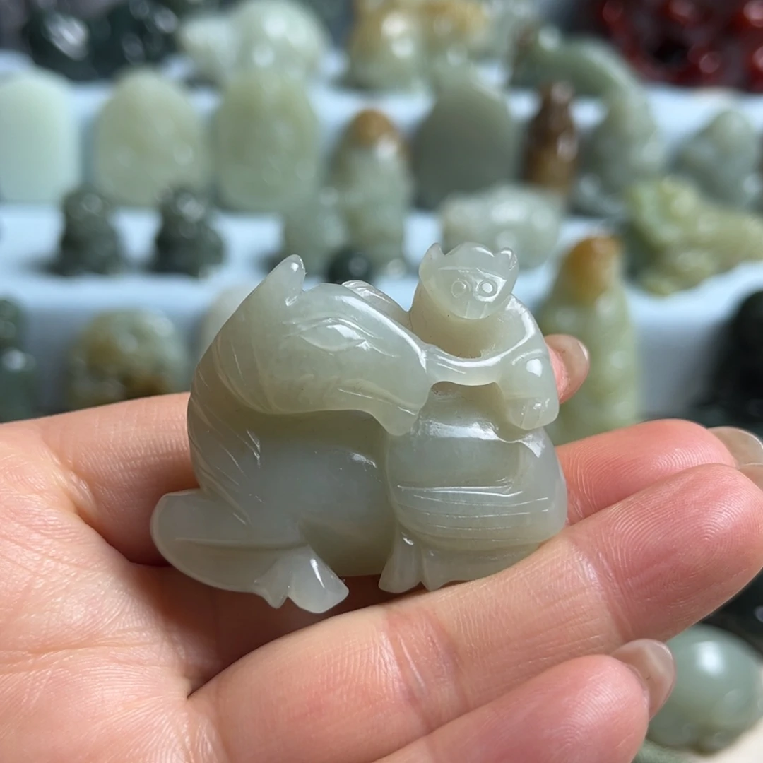 和田玉未镶嵌挂件