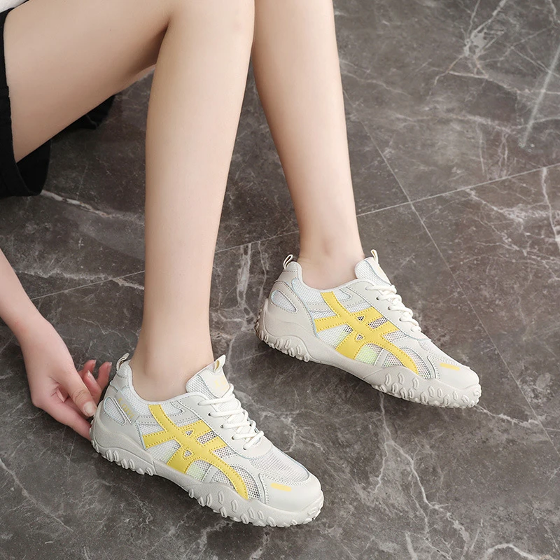 RD1803透气网面老爹鞋女2025夏季新款百搭女鞋轻便休闲时尚板鞋