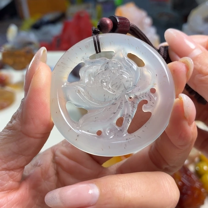 玛瑙/玉髓未镶嵌吊坠(不含链)