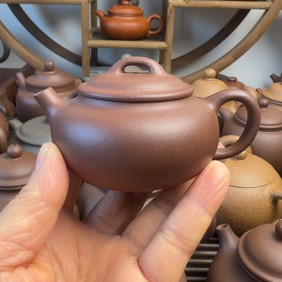 浩***瀚紫砂茶壶100cc汤婆嫩底槽清微瑕特价处理
