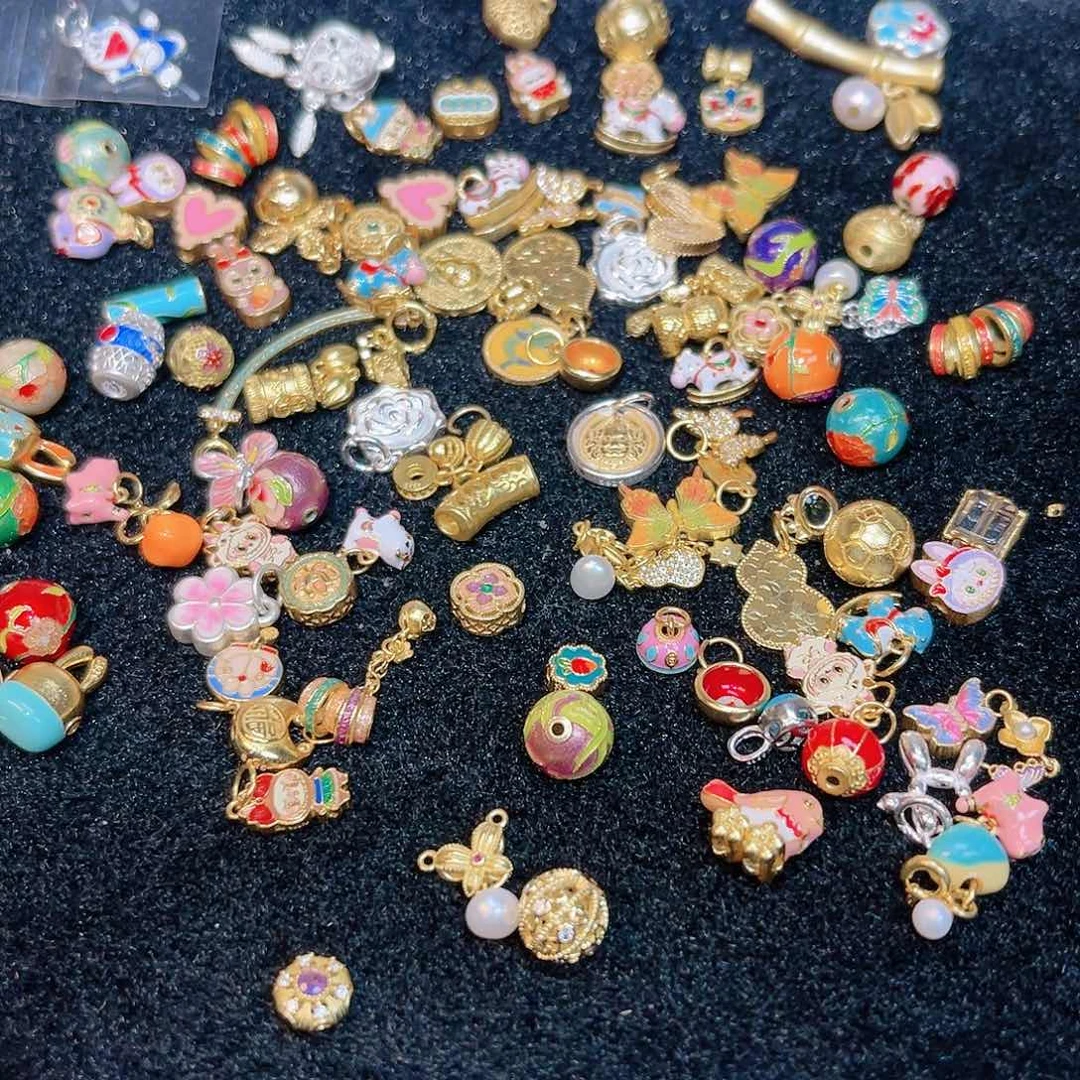紫晶珠宝半成品银S925镀金镶嵌157