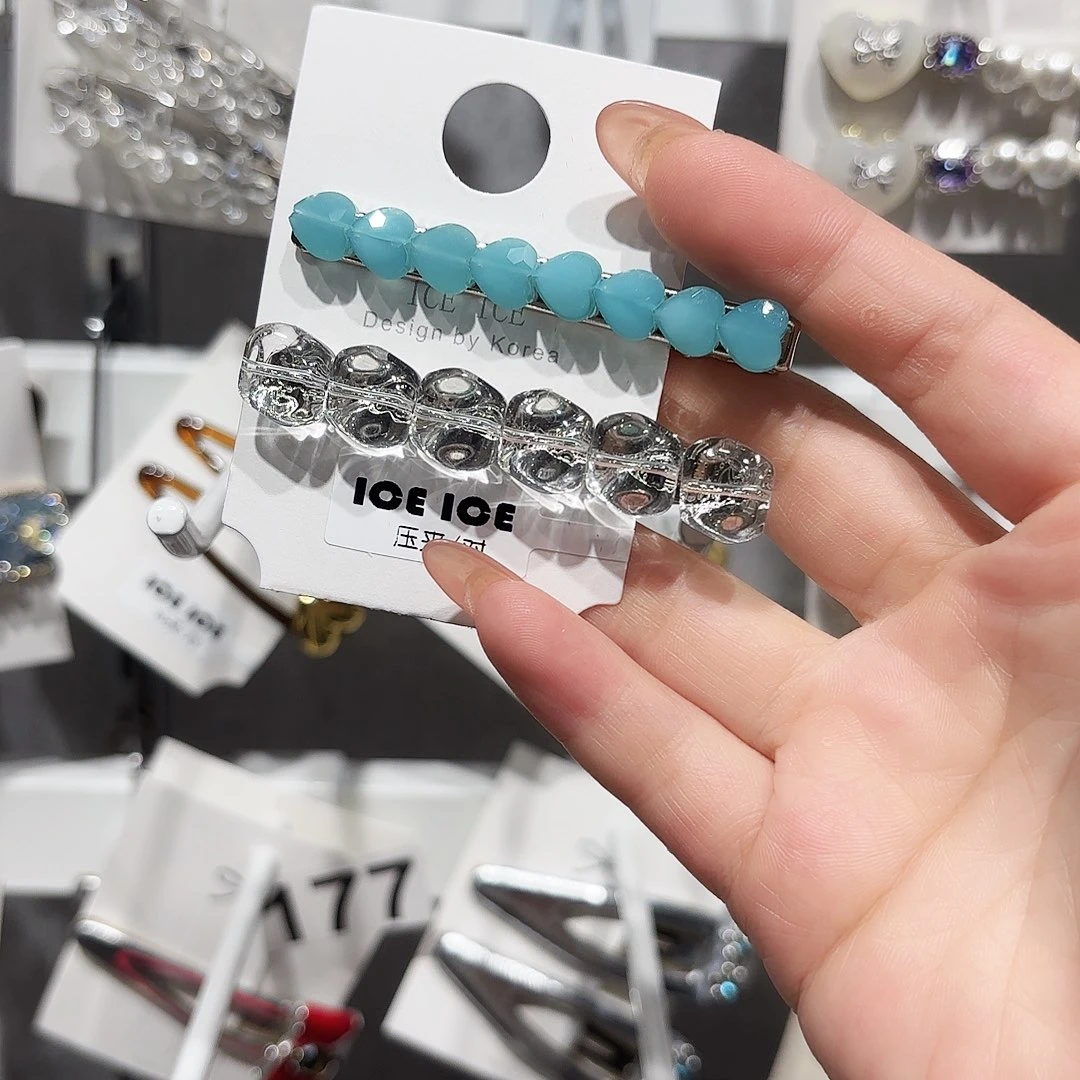 布艺铁合金AB蓝色鸭夹