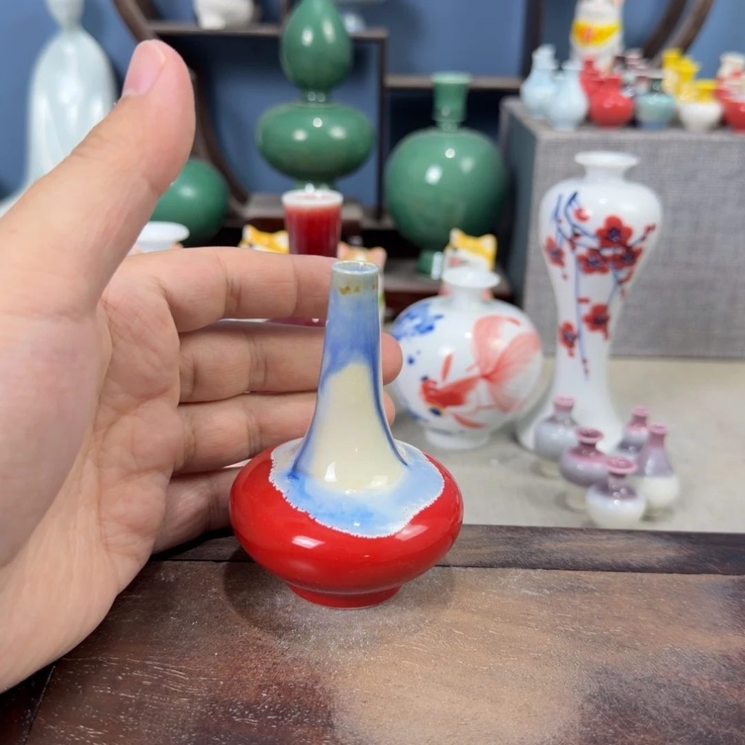 陶瓷手工小花器摆件