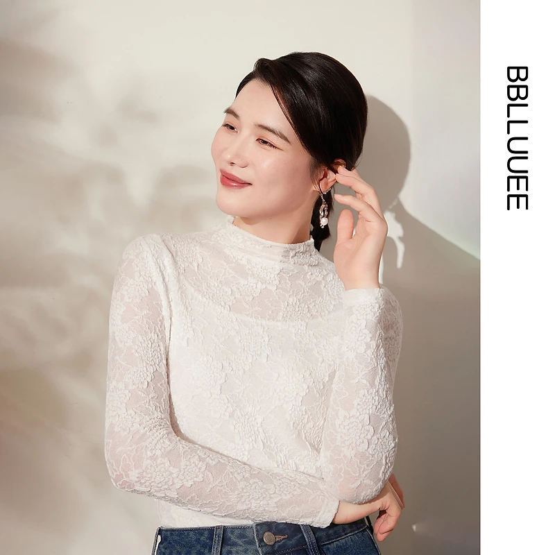 【晨粉专享价】【立体肌理感】BBLLUUEE/粉蓝衣橱2025秋冬百搭打底女