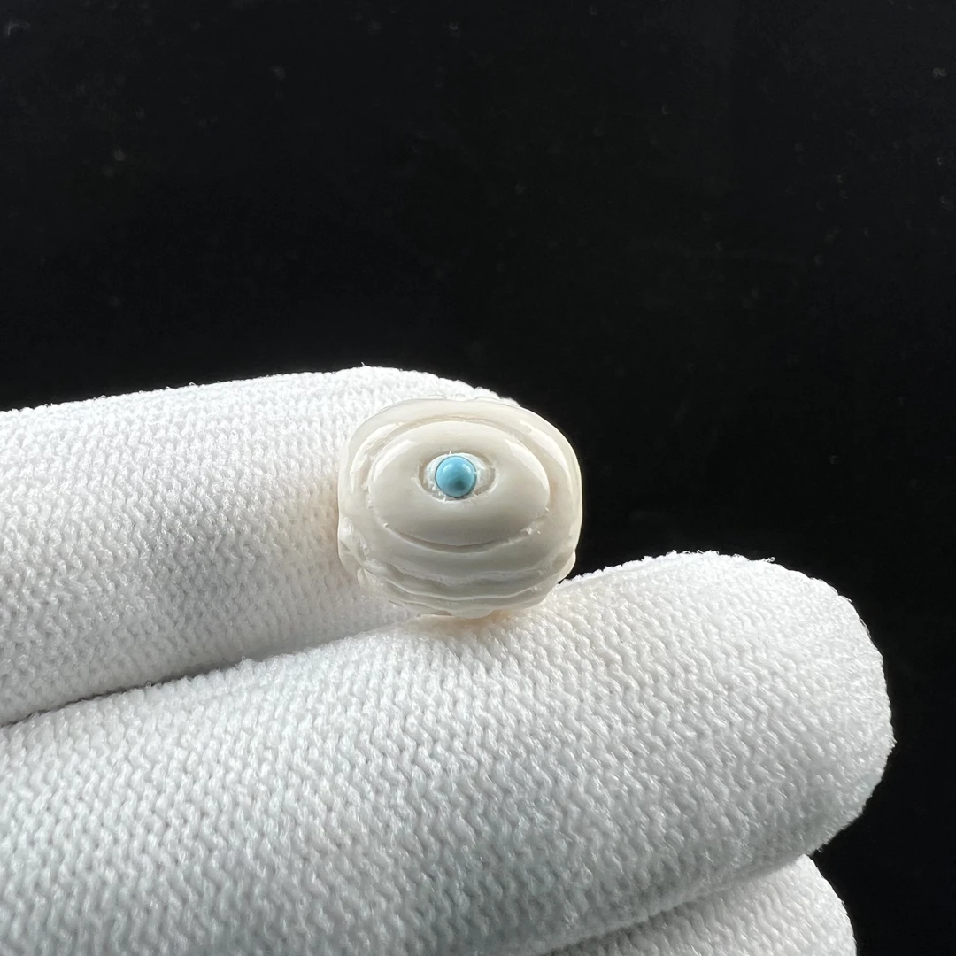 X7550天然猛犸牙 配饰 12*12.8mm支持鉴定 假一罚四