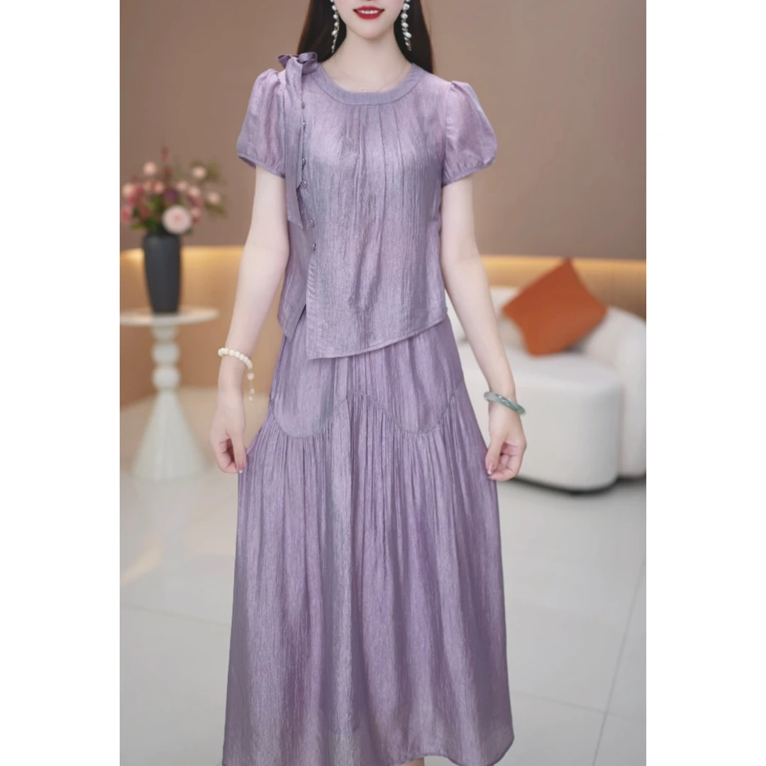 【套装定制】B939图片色上衣套裙优雅气质时尚减龄休闲显瘦夏季收腰