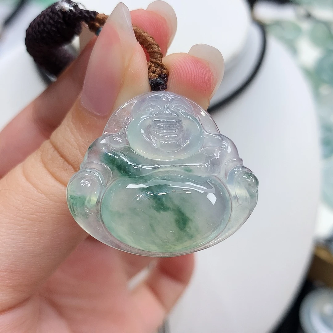 翡翠未镶嵌胸饰翡翠130，27/31/6.2