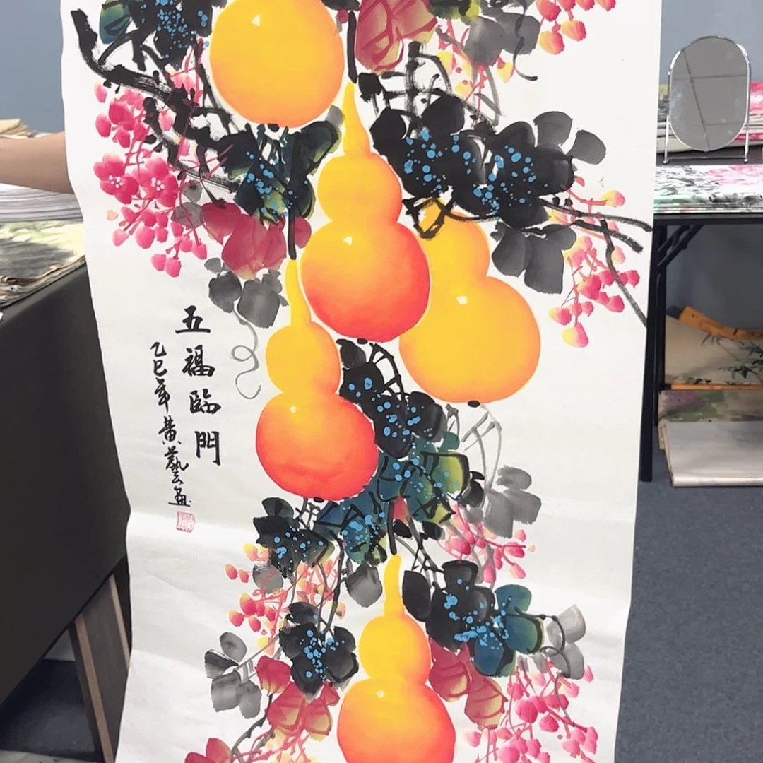 国画国画老师手绘作品