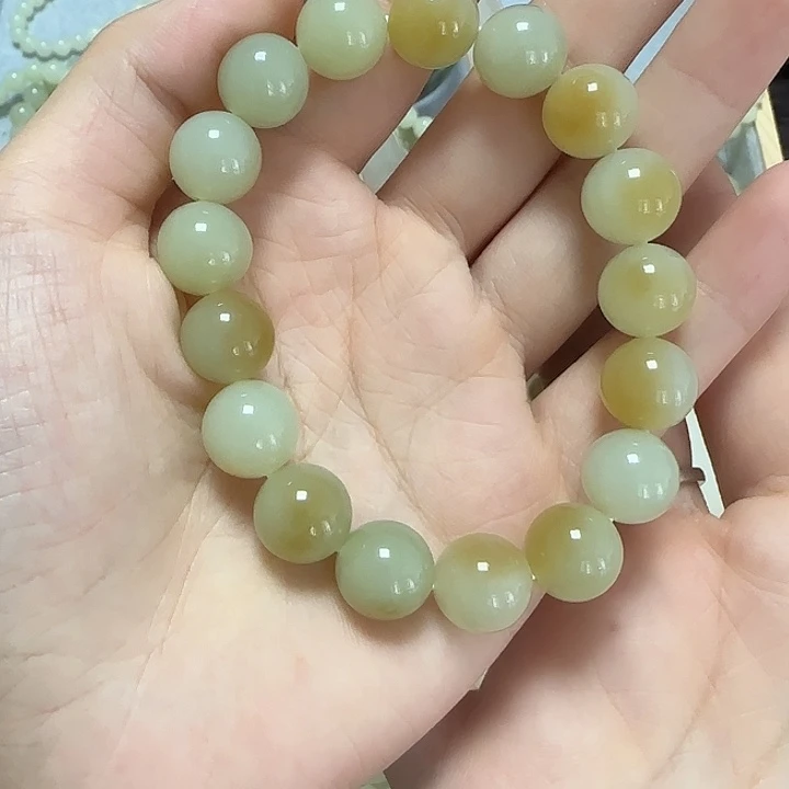 手链未镶嵌和田玉（糖玉）