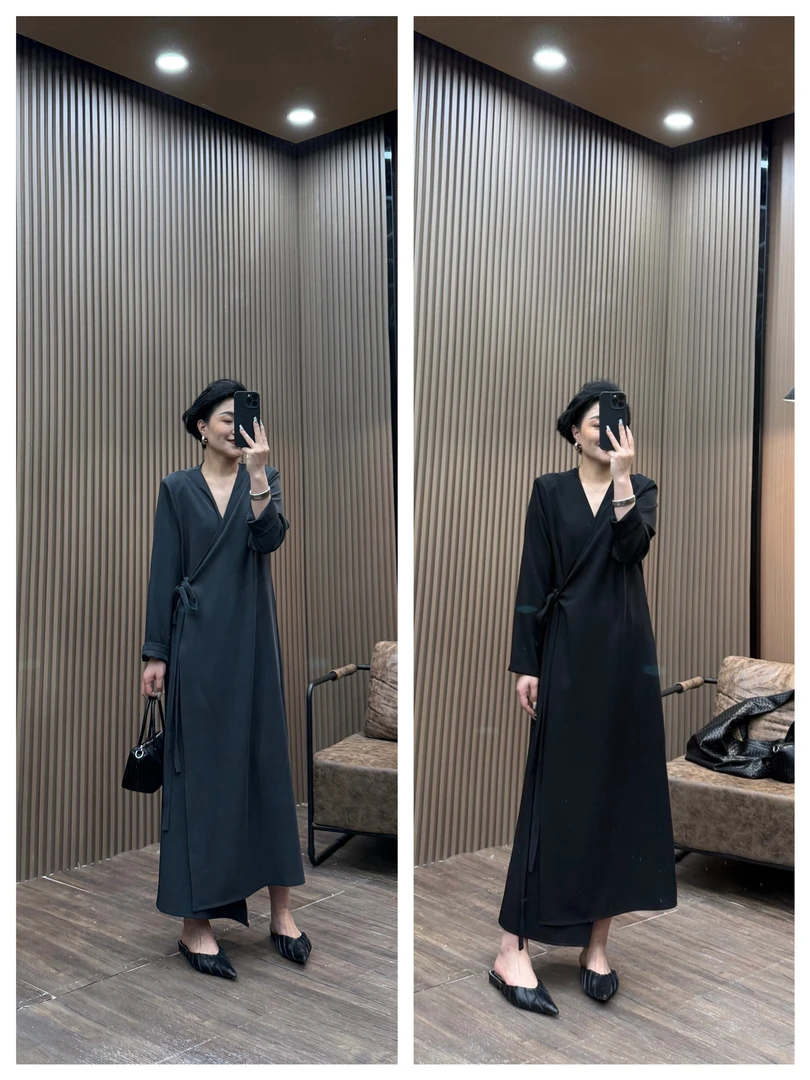 私人定制极简和服长裙160斤以内（22137-2）