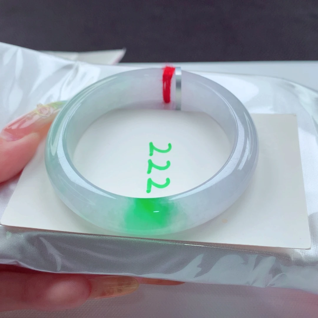 翡翠手镯未镶嵌天然缅甸翡翠A货手镯 222号