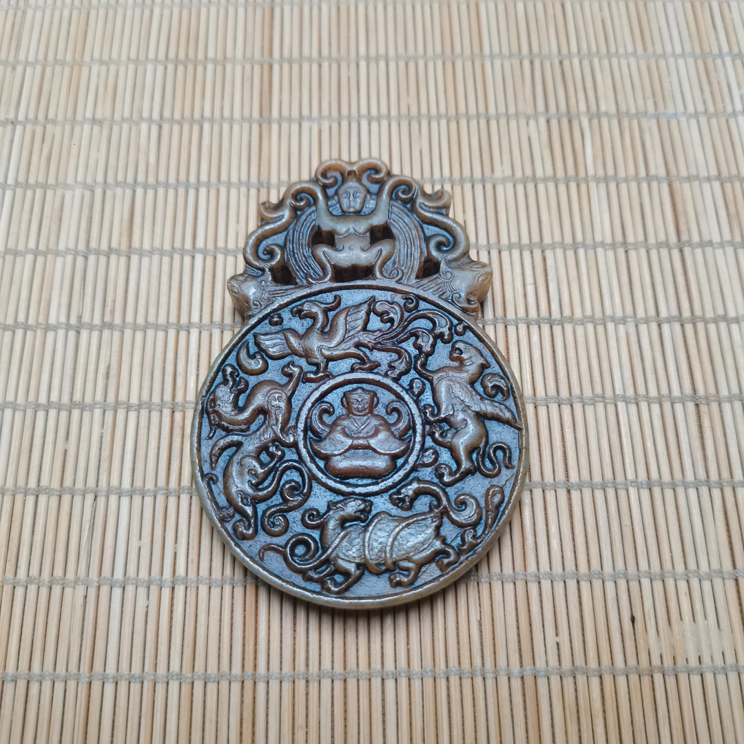 和田玉四兽璧青龙白虎朱雀玄武66克