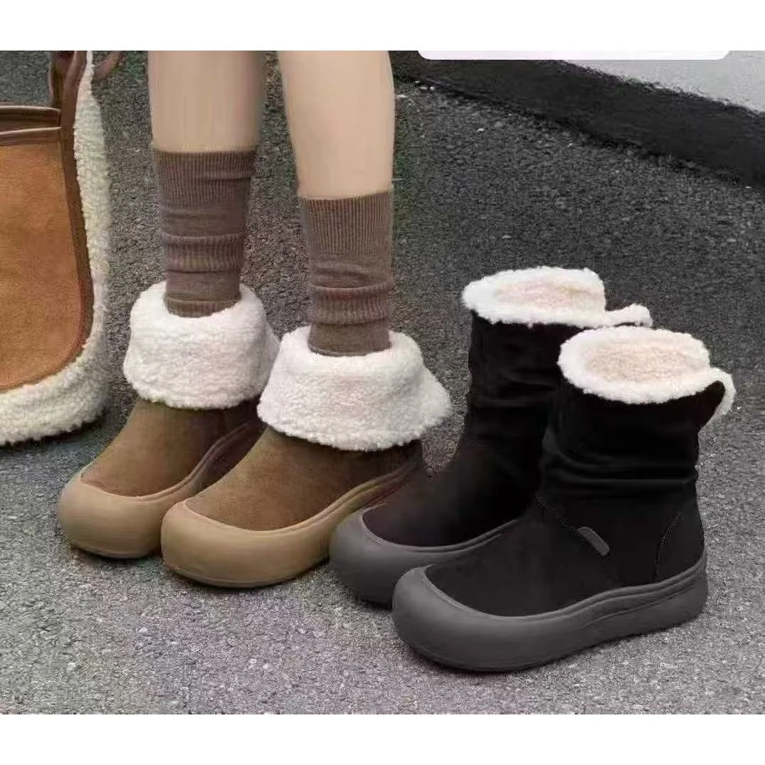 新款气质百搭潮流女士[大棉}休闲短靴B/CC/70035