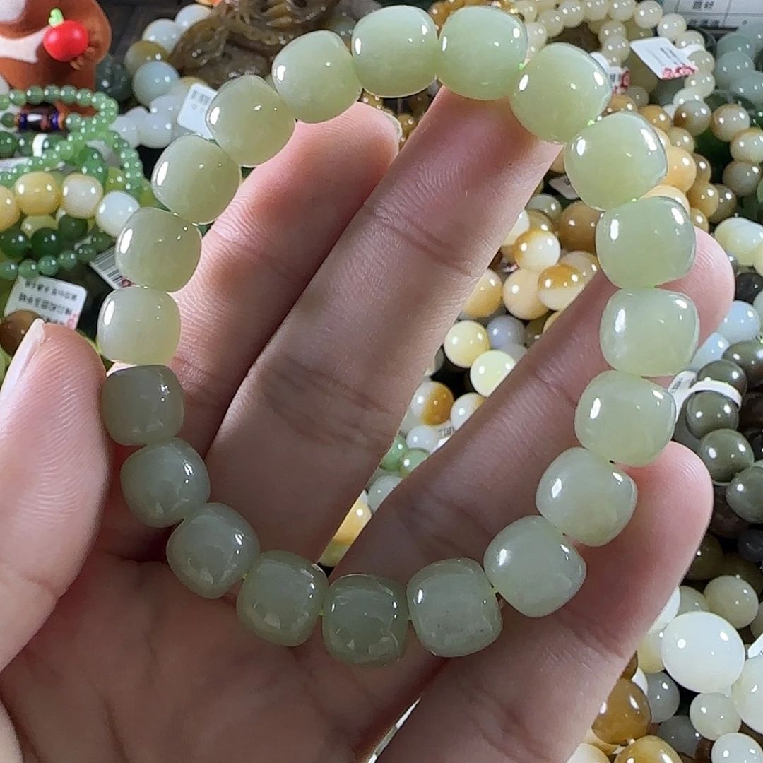 和田玉未镶嵌手链78