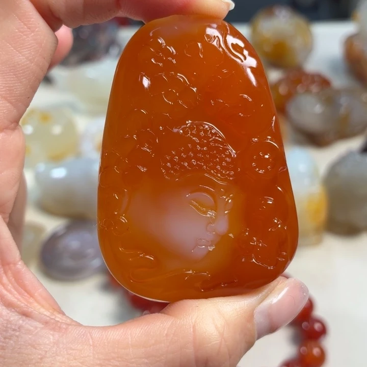 玛瑙/玉髓未镶嵌吊坠(不含链)