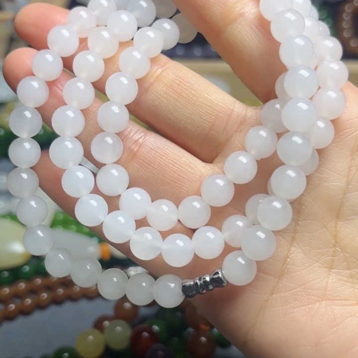脂白色8mmmmmmmm项链