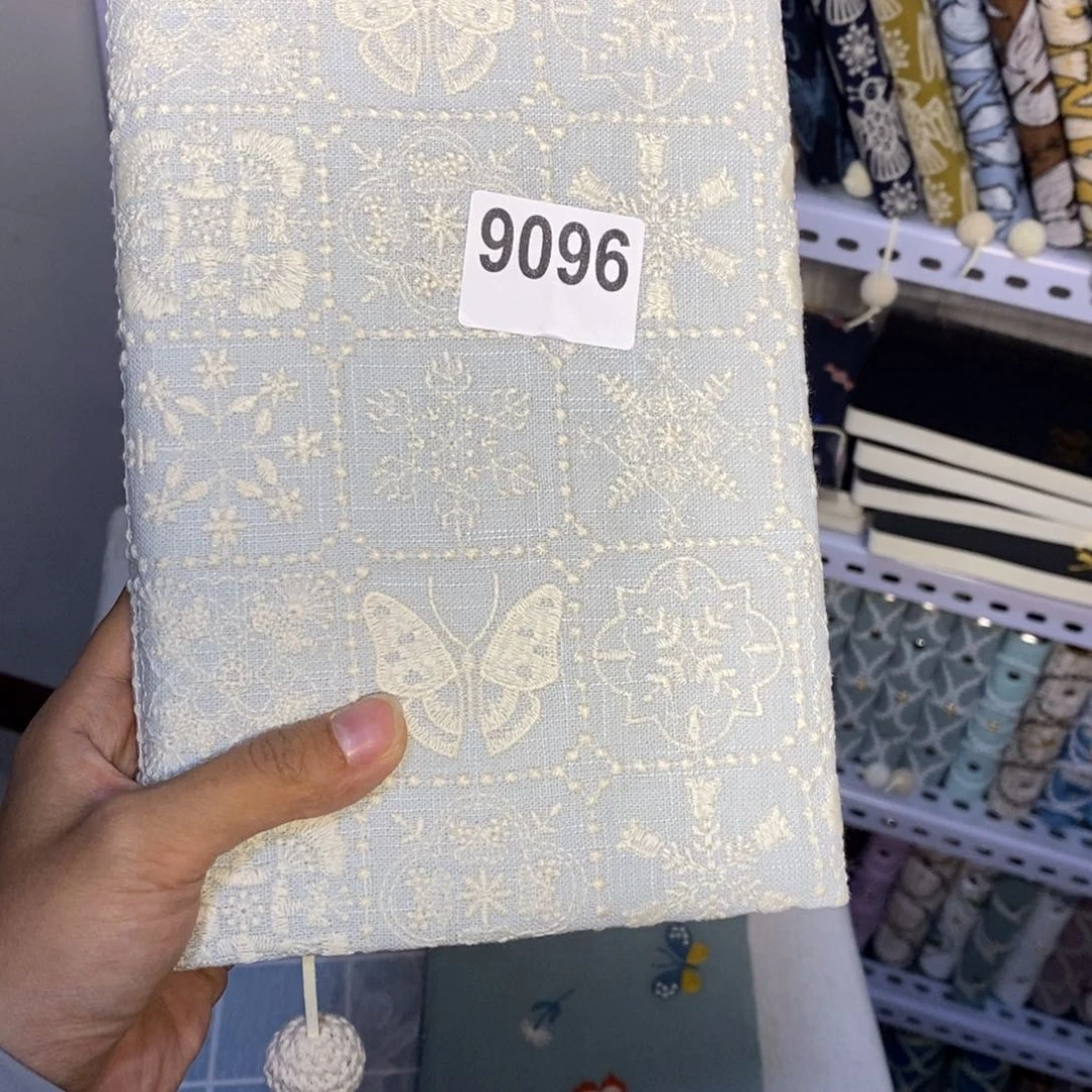 桑***晚织绣a5定页带本9096