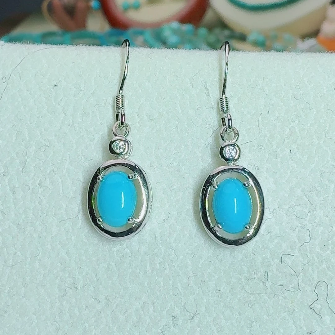 绿松石银S925镶嵌珠宝奇石