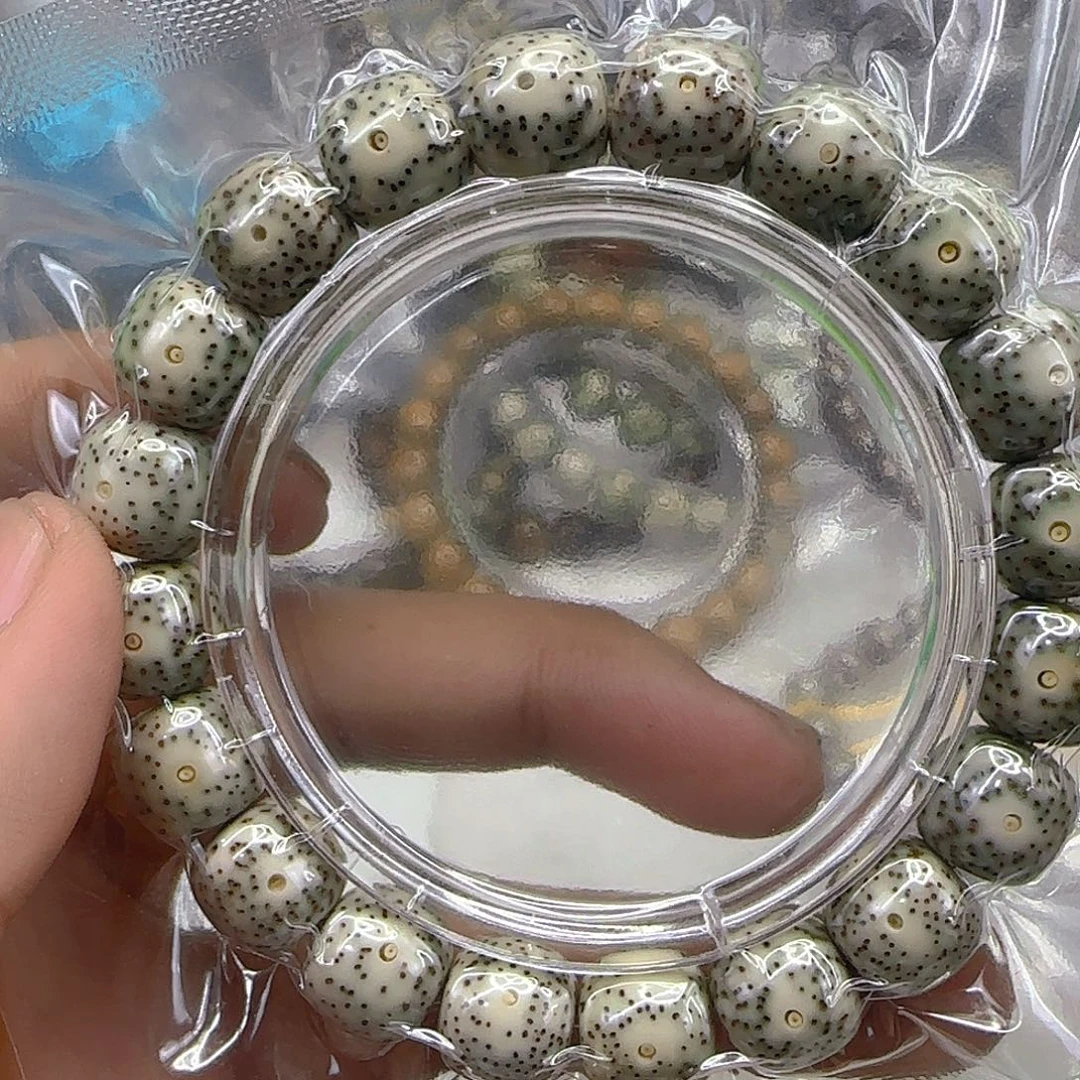 星月菩提手串66王者火烧云星月菩提单圈12左右