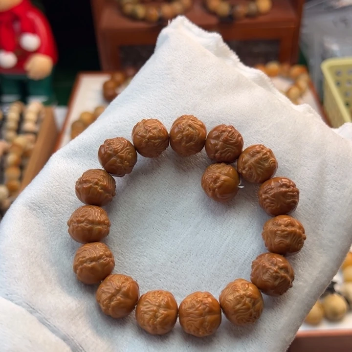 菩提根/象牙果手串卡17猴头干磨全品