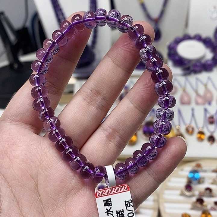 紫晶手串未镶嵌春***香紫水晶手串