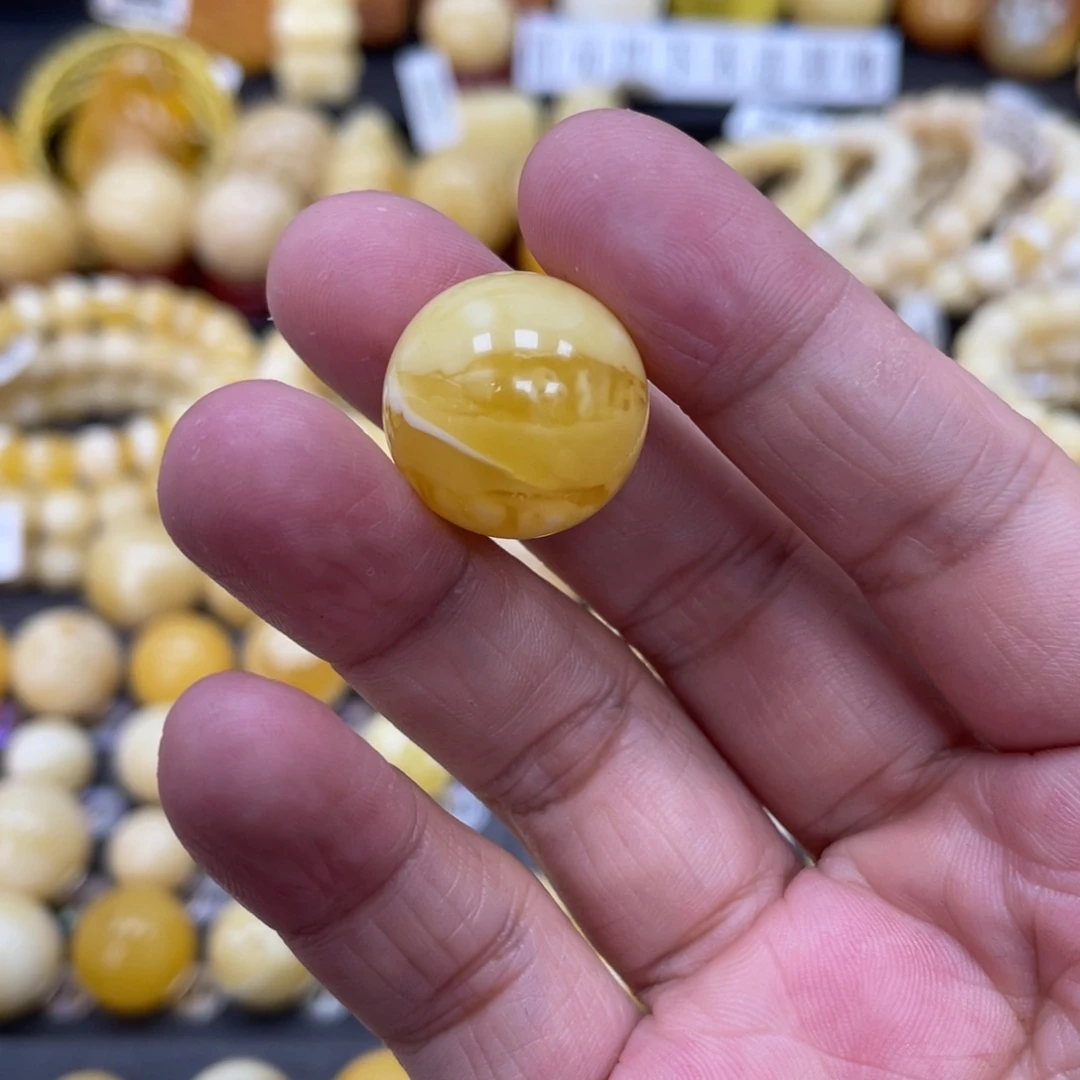 琥珀珠宝奇石未镶嵌19.2mm