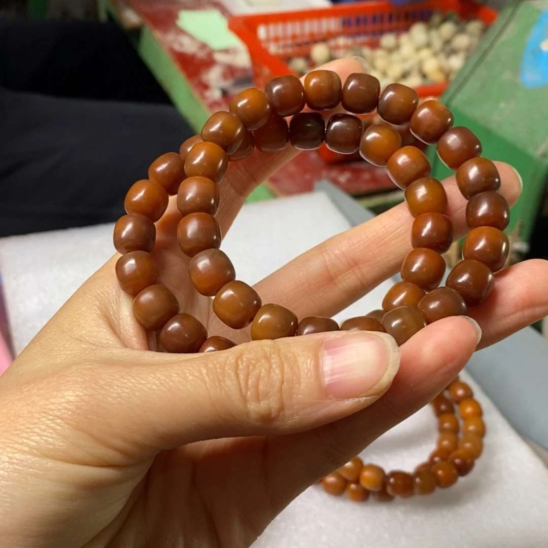 菩提根/象牙果吊坠焦糖9 10单圈02