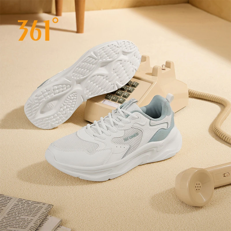 361°情侣秋季网面透气款鞋子百搭休闲鞋361官方正品运动鞋舒适