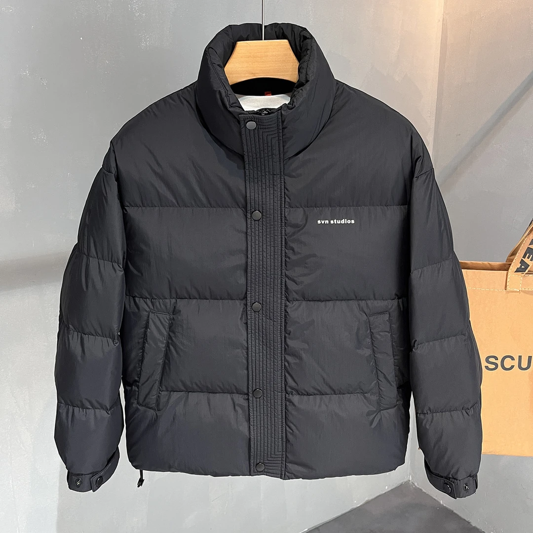 冬季立领羽绒服男士加厚防寒外套2025新款时尚百搭面包服男款上衣