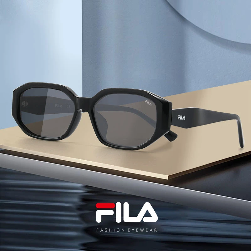 Fila斐乐太阳镜女猫眼显瘦韩版复古户外开车尼龙墨镜女遮阳防晒
