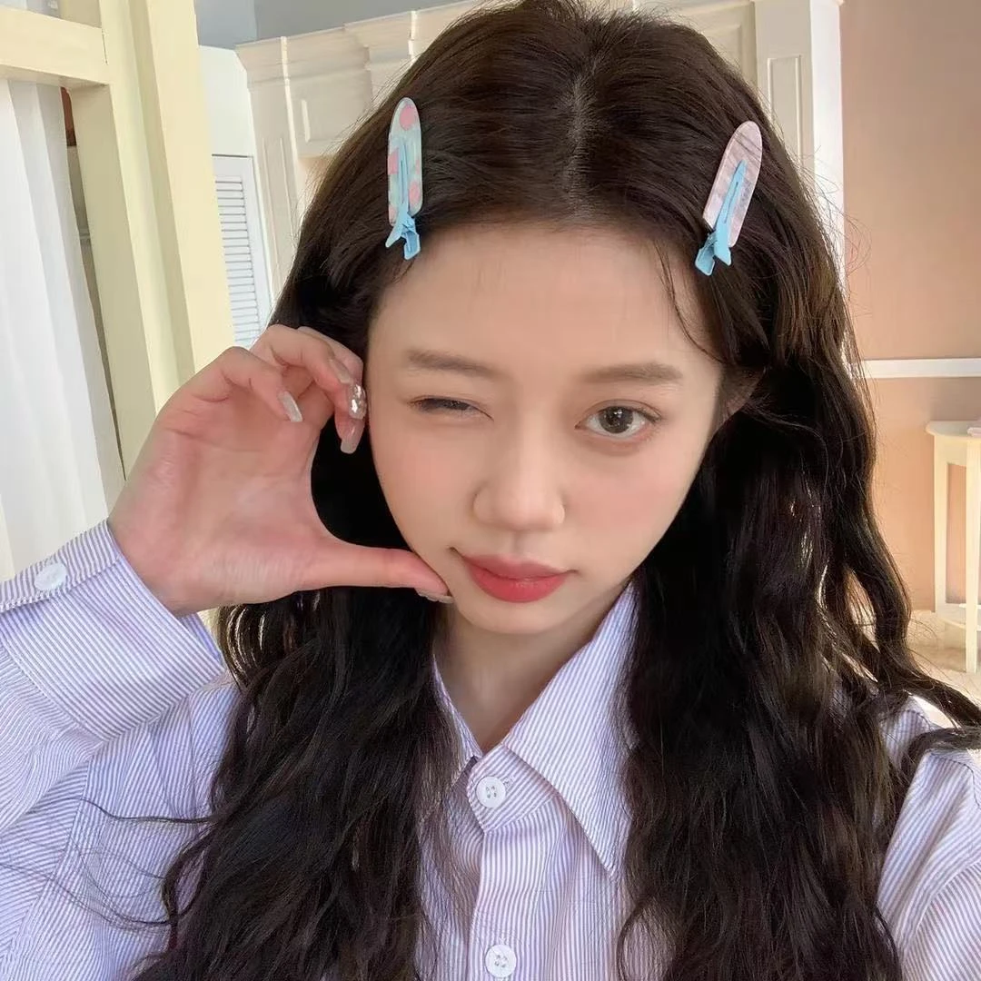 (22个)木熙语醋酸发夹简约刘海夹安可拉红侧边夹高级感碎发鸭嘴夹