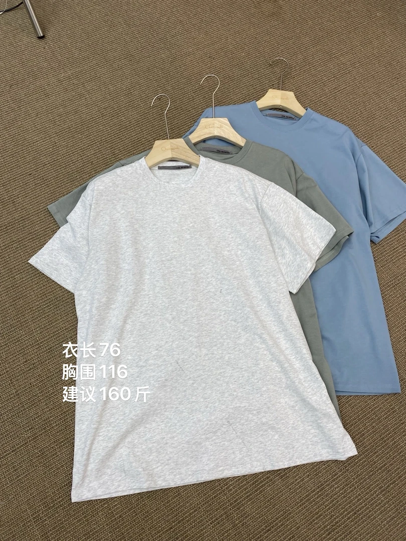 CHA MA GO DO夏季男女同款后三角宽松大T