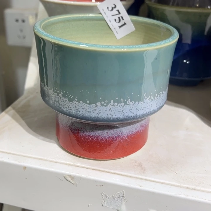 口10高10 手工花盆满30包邮