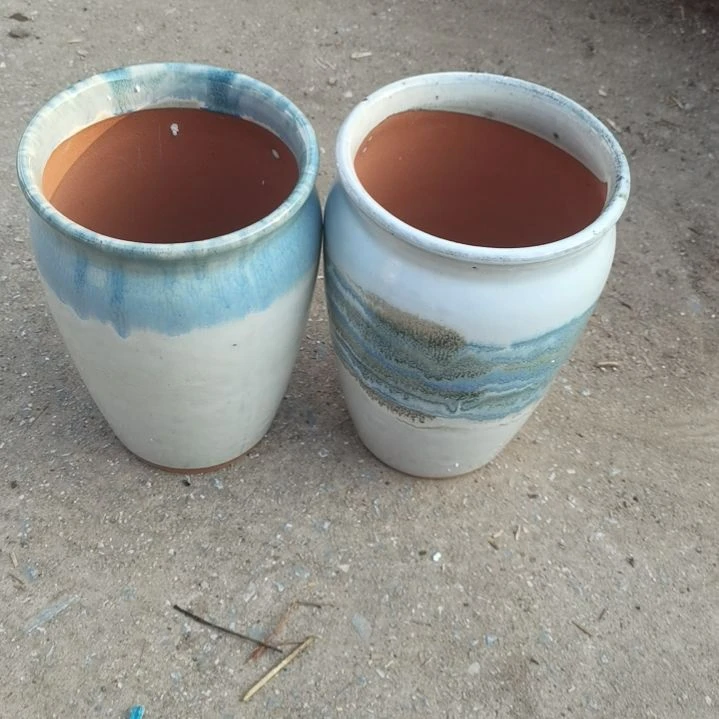 红陶14/21微瑕两个盆