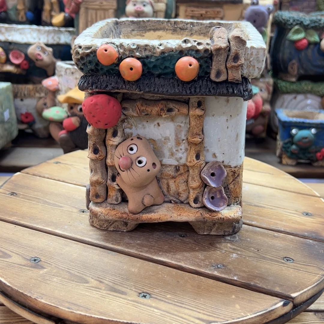 嘻哈多肉花盆百搭