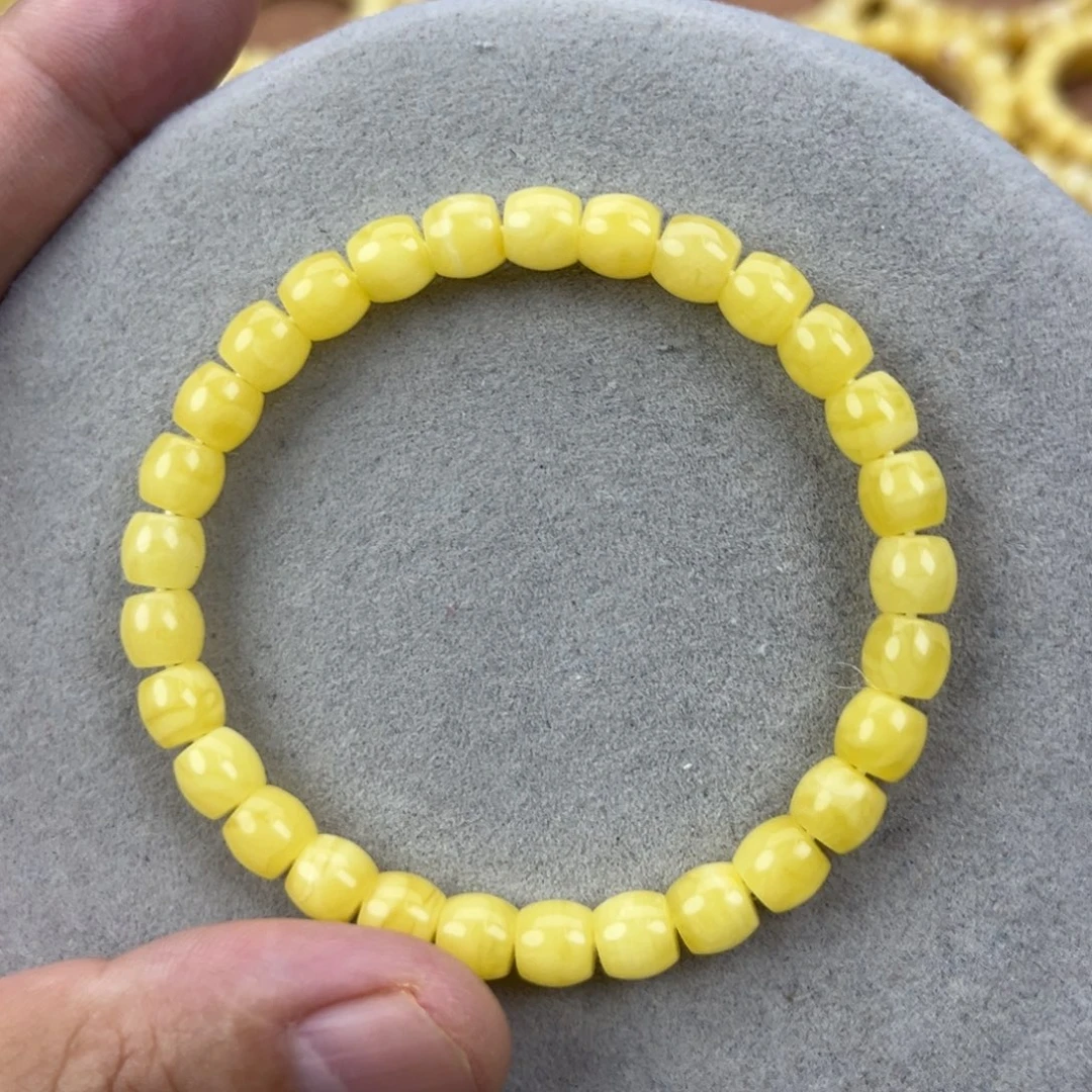 用***2手串蜜蜡未镶嵌纯天然俄料
