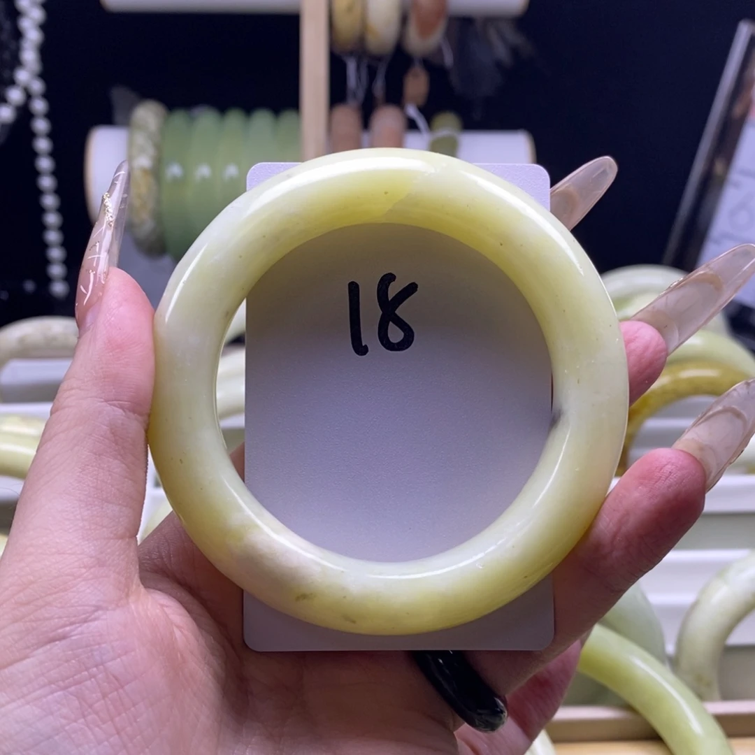 蛇纹石玉未镶嵌手镯57.5