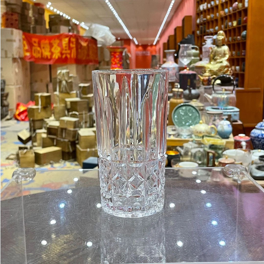 【闪购商品】浮雕水晶玻璃水杯花型杯，394332