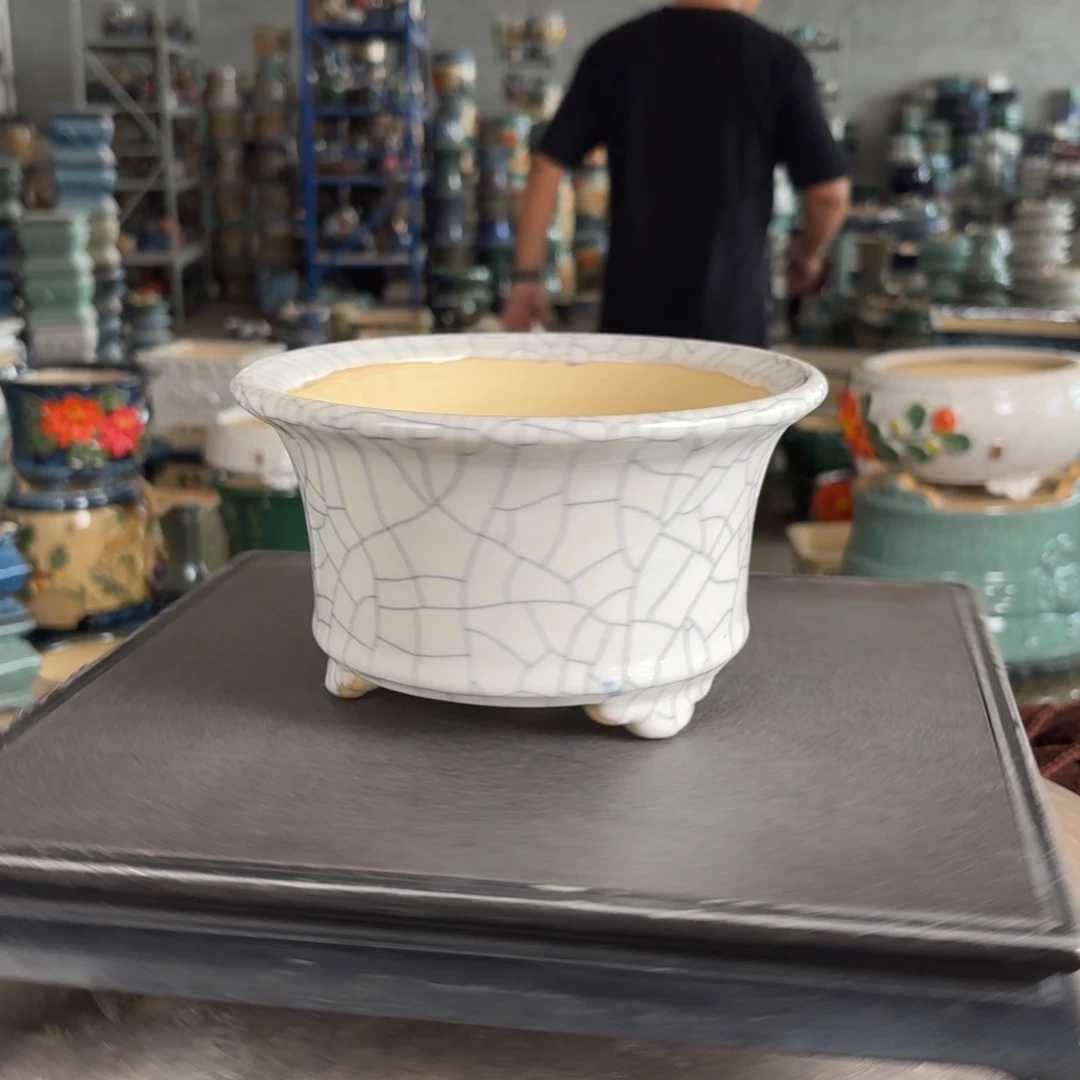 。一风堂石湾花盆 染色 内14*8