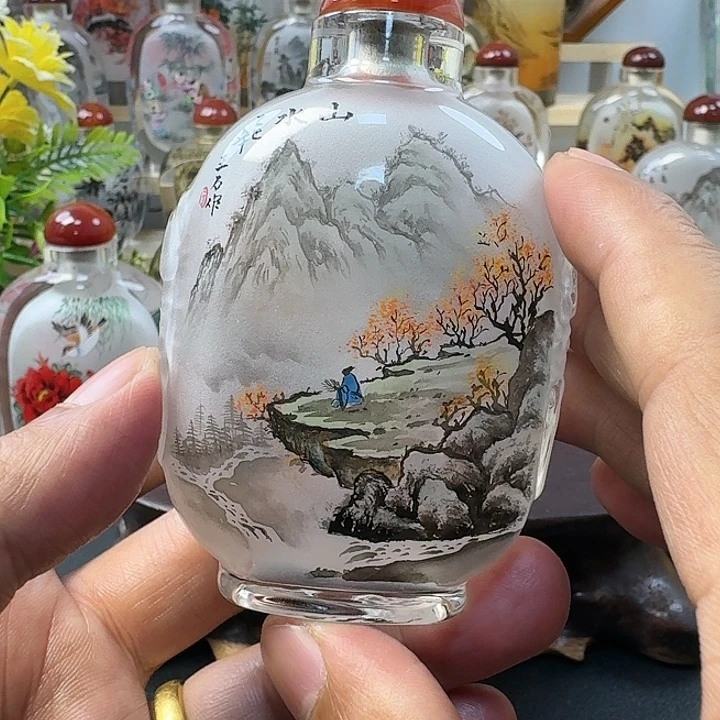 鼻烟壶内画工艺品工艺品包邮