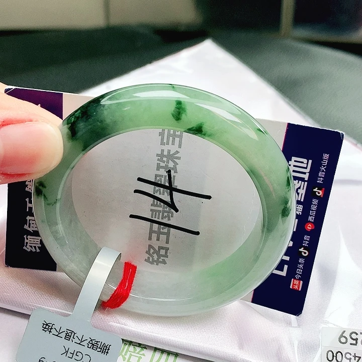 翡翠未镶嵌手镯缅甸天然a货翡翠手镯