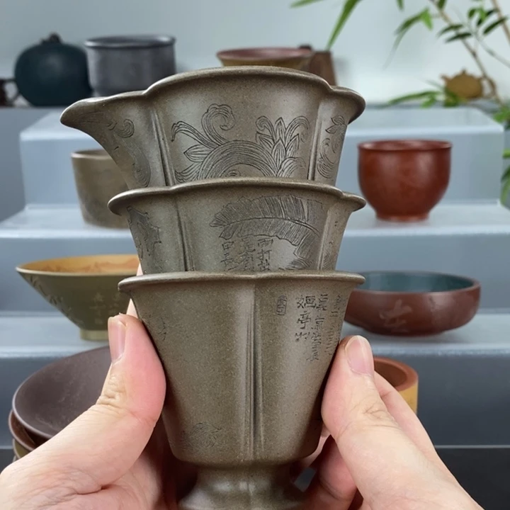 博***宝宜兴紫砂手工主人杯