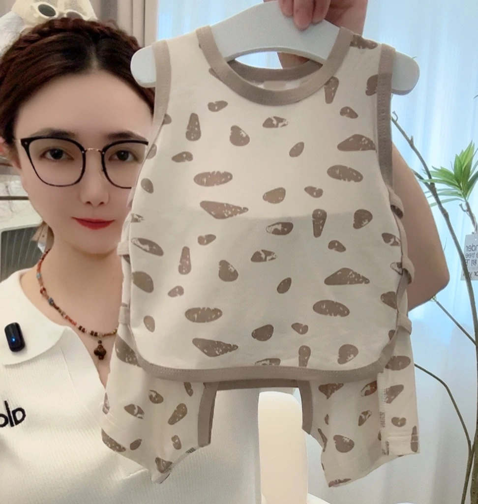 宝宝夏季莱赛尔无骨开裆琵琶套夏天儿童莱赛尔两件套简约透气