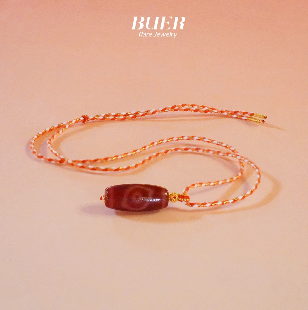 【不二】红肉凤眼麒麟珠珠18K金DIY项链(多样性发)