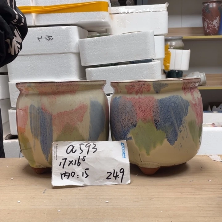 粗陶多肉花盆微瑕593