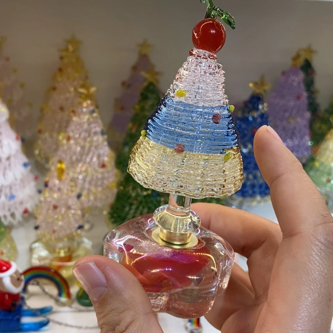 琉璃手工艺品三色夜光底座