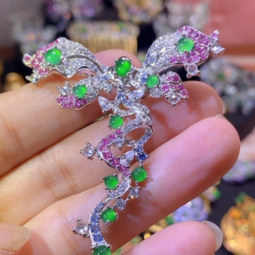 【闪购商品】银S925镶嵌挂件翡翠