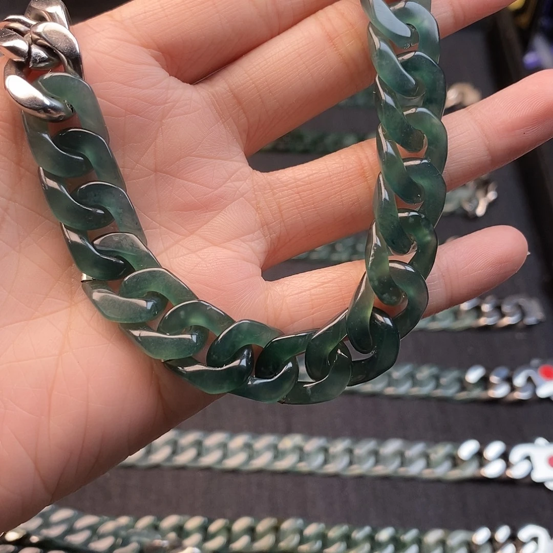 翡翠未镶嵌手链翡翠手链