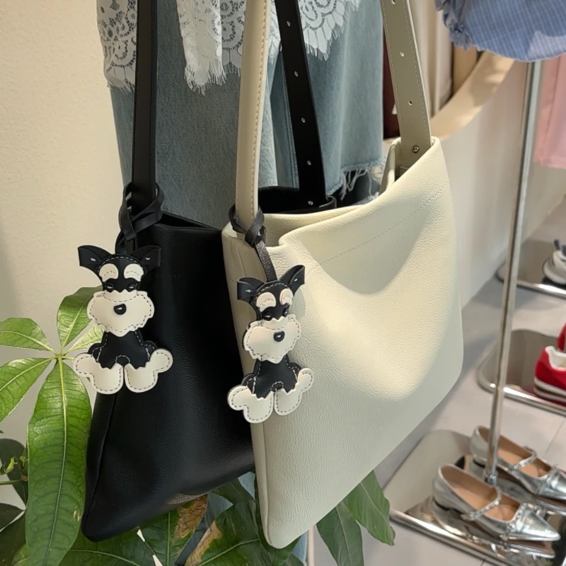 6903牛皮云朵休闲韩系水桶女包